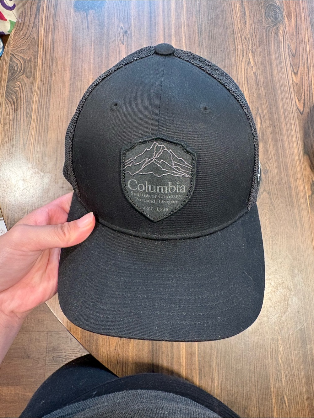 Columbia Black Men's Patch Trucker Hat